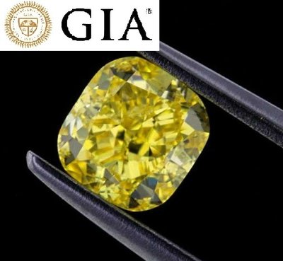 已賣台北同行【台北周先生】天然Fancy正黃色鑽石 6.06克拉 大顆 Even分布 收藏等級 送GIA證書 德