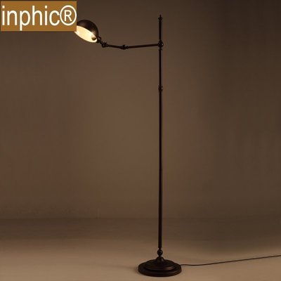 INPHIC-Loft設計款工業鐵藝落地燈復古個性裝飾客廳落地燈