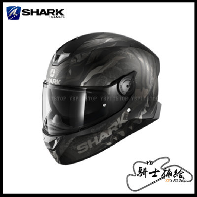 ⚠YB騎士補給⚠ SHARK SKWAL 2 IKER 消光 黑灰銀 KAS 全罩 安全帽 眼鏡溝 內墨片 LED