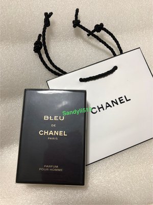 CHANEL 香奈兒 代購 附提袋+包裝 BLEU DE EAU DE PARFUM 男性藍色香精50ml