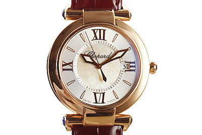 Chopard蕭邦 IMPERIALE 系列18K玫瑰金女用腕錶-36MM