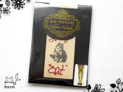 【拓拔月坊】日本品牌 art manuel　刺青感 亮紅蔥 cat貓 絲襪　現貨！