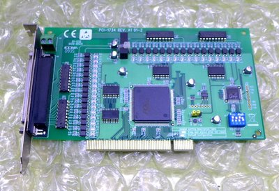 PCI-1734 REV.A1 01-2 PLC 控制器 人機介面 伺服驅動器 伺服馬達 變頻器 CPU主機板 減速機
