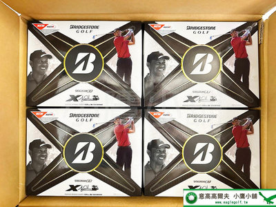 [小鷹小舖] BRIDGESTONE GOLF TourB X 老虎伍茲球款 高爾夫球 搭配全新專利外皮 新專利中層材質 反發提升提高初速 24 NEW