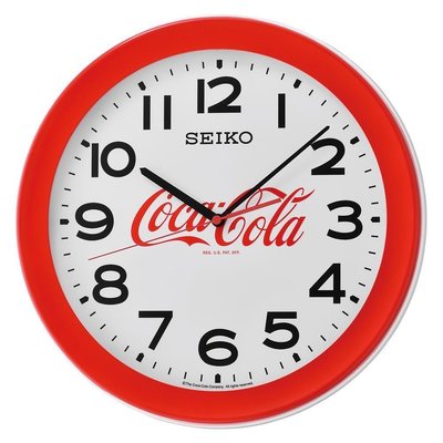公司貨，免運送四顆電池，SEIKO 精工 Coca-Cola 可口可樂 聯名掛鐘 時鐘 QXA922R (免運)