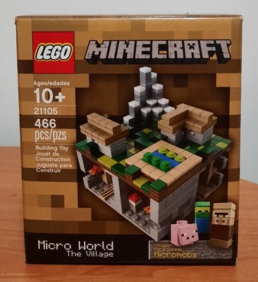 二手 Lego 樂高 Minecraft The Village 微世界村莊, 21105 絕版 近全新