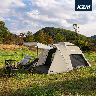 【大山野營】KAZMI K221T3T02 TIER提爾4人帳 帳篷 帳棚 圓頂帳 家庭帳 露營帳 露營 野營
