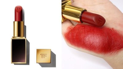 TOM FORD Matte Lip Colour #16 SCARLET ROUGE 黑管 霧面 唇膏 口紅 3g 英【小黃豬代購】