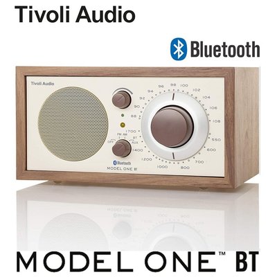 【Tivoli Audio】Model One BT AM/FM藍芽桌上型收音機(胡桃木)(白色)