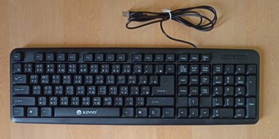 USB有線鍵盤 桌機電腦鍵盤 桌上型電腦打字鍵盤(二手)