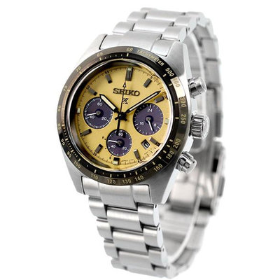 預購 SEIKO PROSPEX 精工錶 39mm SBDL089 太陽能 三眼計時 藍寶石鏡面 黃色面盤 不銹鋼錶帶 男錶女錶