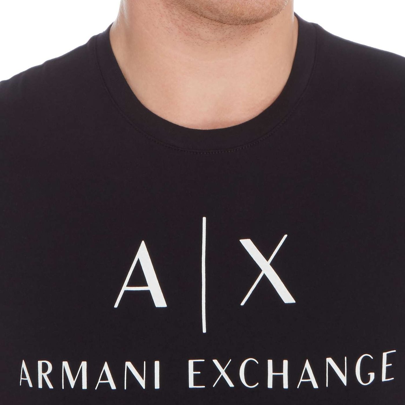 全新正品 Armani Exchange AX logo 黑色短袖T-shirt 黑tee 短T恤 