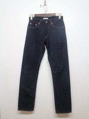 【G.Vintage】Uniqlo jeans UJ MIJ 深藍色高級直筒牛仔褲 27腰
