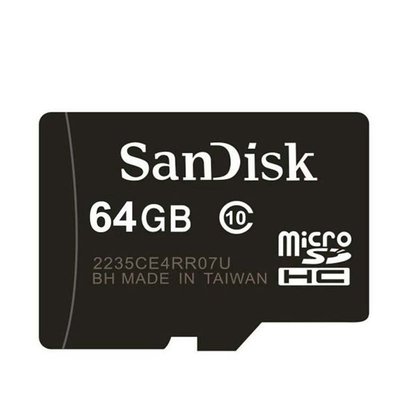 [三大保證 一年保固]SanDisk 64G 64GB micro SDHC T-Flash 防水 抗高溫 記憶卡 高規
