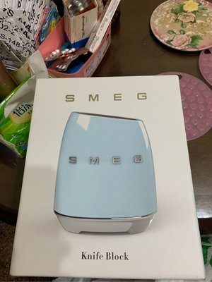 SMEG相思木刀座 粉藍色 家樂福 集點活動 SMEG義大利精品廚具