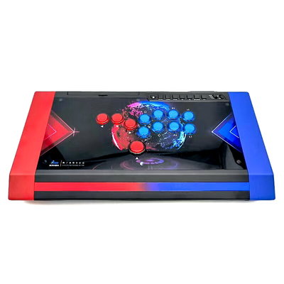 拳霸 PS5 PS4 PS3 PC Q3 HITBOX 紅藍靜音按鈕 黑曜石 大型 格鬥搖桿 街機 大搖 QANBA