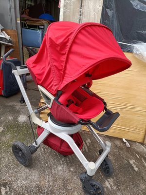 Orbit baby G2 紅色 座椅360度自由旋轉多功能嬰幼兒手推車 提籃+推車 嬰兒推車高景觀避震雙向可躺坐嬰兒車