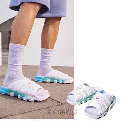 【Dr.Shoes 】Nike Air More Uptempo Slide 大AIR 氣墊 拖鞋 FN3437-161