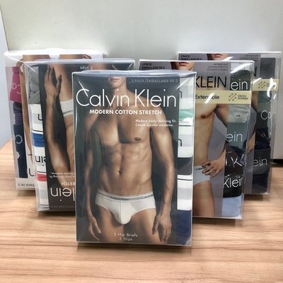 【熱賣精選】現貨Calvin Klein CK男士青年彈力貼身短褲舒適透氣三角內褲3條裝
