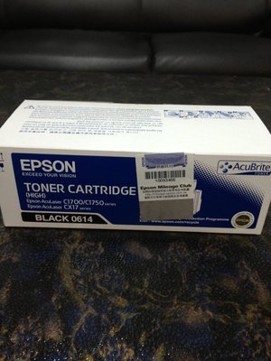 (含稅價) EPSON S050614 AL-C1700/CX17NF 黑色碳粉匣