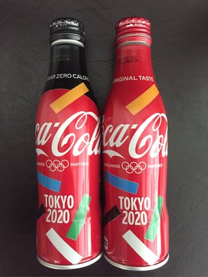 可口可樂 X 2020東京奧運 限定版 兩瓶一組（空瓶）