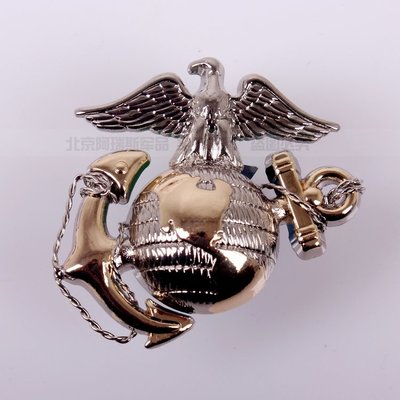 美國陸戰隊帽徽 官版 禮服制服帽徽  USMC 胸章