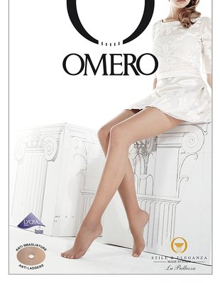°☆就要襪☆°全新義大利品牌 OMERO PERMANEO 不易走紗粉膚遮暇透明絲襪(20DEN)