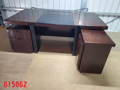 【全冠】新潮柚木色 L型辦公桌 大型電腦桌 桌子 辦事桌 氣派大方 便宜賣 (B15062)