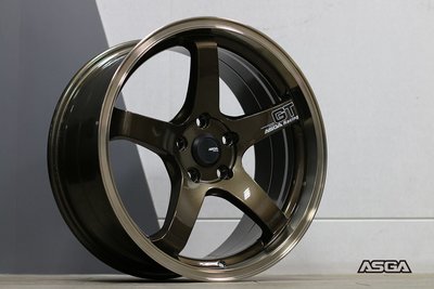 CR輪業 全新 ASGA A03 18吋鋁圈 完工價:5500 類 ADVAN GT 亮古銅