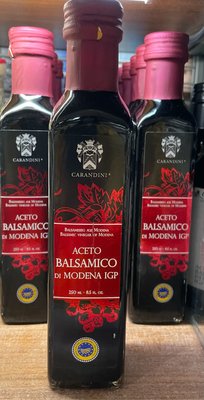 義大利 Carandini 卡蘭帝尼巴薩米克紅葡萄酒醋250ml/瓶 到期日2027/2/9 頁面是單價 巴薩米克醋
