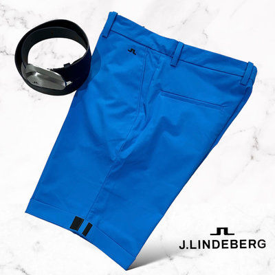 【貓掌村GOLF】J.Lindeberg 男款高爾夫反摺高爾夫短褲