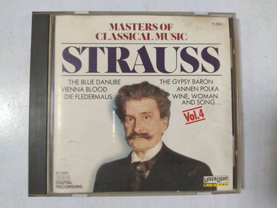 昀嫣音樂(CD22)  MASTERS OF CLASSICAL MUSIC VOL.4 美國壓片 1988年 片況如圖