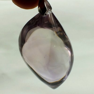 紫黃晶隨型墜-28.6公克。珍藏水晶