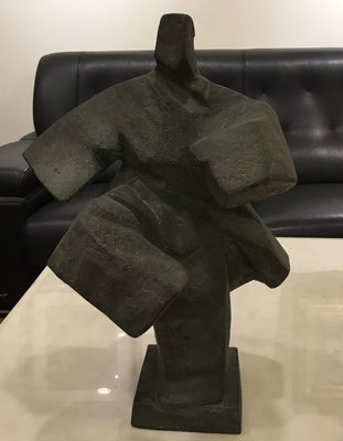 [客人寄賣] 朱銘 太極 50X34X28cm 1991 銅雕 (真善美畫廊證書)