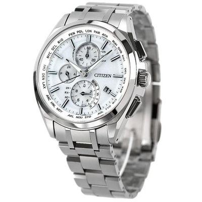 預購 CITIZEN AT8040-57A 星辰錶 41.5mm ATTESA 電波 白色面盤 鈦金屬錶帶 男錶