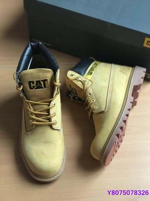 CAT卡特 情侶鞋 經典大黃靴 短靴 男鞋 女鞋 休閒鞋 工裝靴 黃色~【潮鞋社】