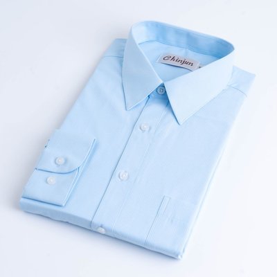 【CHINJUN】抗皺襯衫-長袖、藍底藍條紋 k612 藍襯衫 正式襯衫 男襯衫 面式襯衫 上班襯衫 工作襯衫 婚禮襯衫