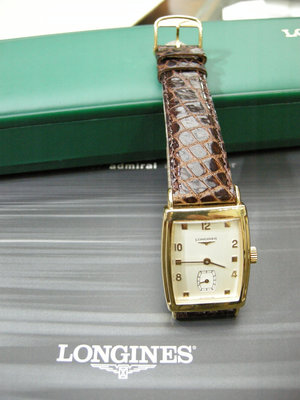LONGINES浪琴 罕見稀少有18K金.全球量產珍藏錶 品相極美如新品 *