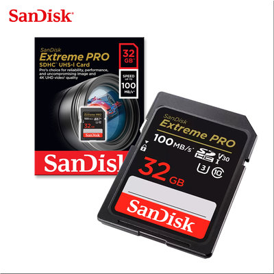 SANDISK 32GB V30 ExtremePRO UHS-I U3 專業攝影 公司貨 (SD-SDXXO-32G)