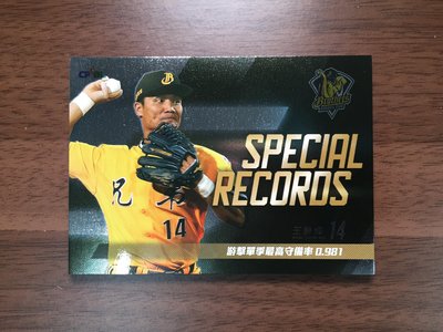 王勝偉 2017 中華職棒球員卡 中信兄弟 特殊紀錄卡