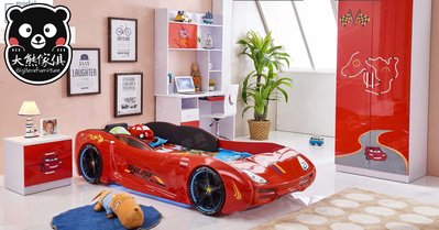 【大熊傢俱】 IKS TC400 汽車兒童床 汽車床 跑車床 造型床 三尺床 四尺床 兒童衣櫃 床頭櫃