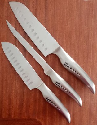 C-德國鋼-廚菜刀硬度55+-1 日式主廚刀 三德刀 修筋刀含刀座 便宜實用