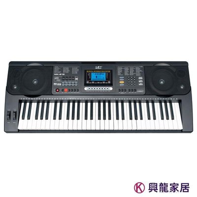 外貿出口美科MK-812 61鍵專業演奏型電子琴可插U盤播放MP3 英文版半米潮殼直購