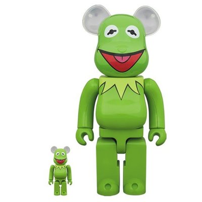 金錢貓雜貨 全新 Bearbrick 400% & 100% 科米蛙 Kermit The Frog