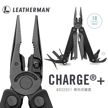【A8捷運】美國Leatherman Charge Plus 工具鉗-黑 (附Bit組)(公司貨#832601(黑尼龍)