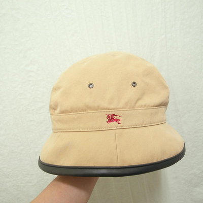 Burberry 漁夫帽 紳士帽 遮陽帽 老帽 卡其 極稀有 日本製 老品 復古 古著 Vintage