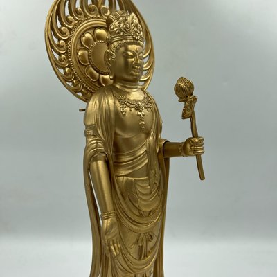 观音像，古銅製，時代物，高63cm，重8000克。 | www.causus.be