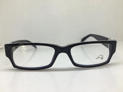 Mandarina Duck黑色手工板材眼鏡平面鏡