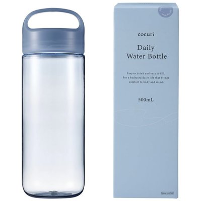 《FOS》日本製 500ml 運動水壺 WATER BOTTLE 簡約 時尚 透明水瓶 超輕量 通勤 熱銷 新款 必買