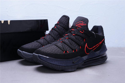 Nike Lebron XVII Low EP 黑紅 耐磨底 休閒運動籃球鞋 男鞋 CD5006-001【ADIDAS x NIKE】